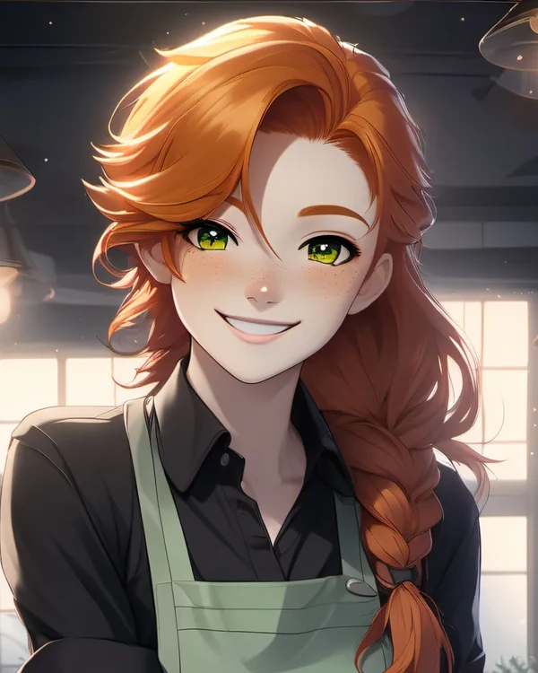 Melanie, un personaje adulto de Talkie AI creado por un usuario