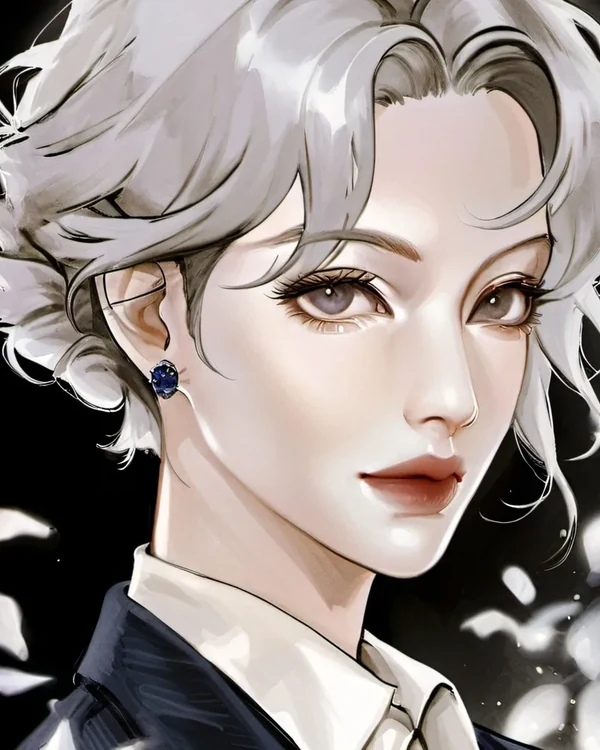 Mochizuki Tsubaki, un personaje adulto de Talkie AI creado por un usuario